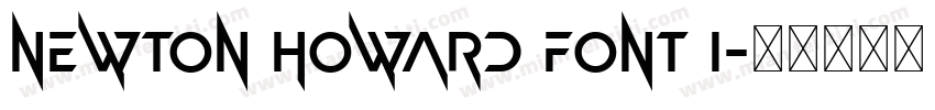 Newton Howard Font I字体转换